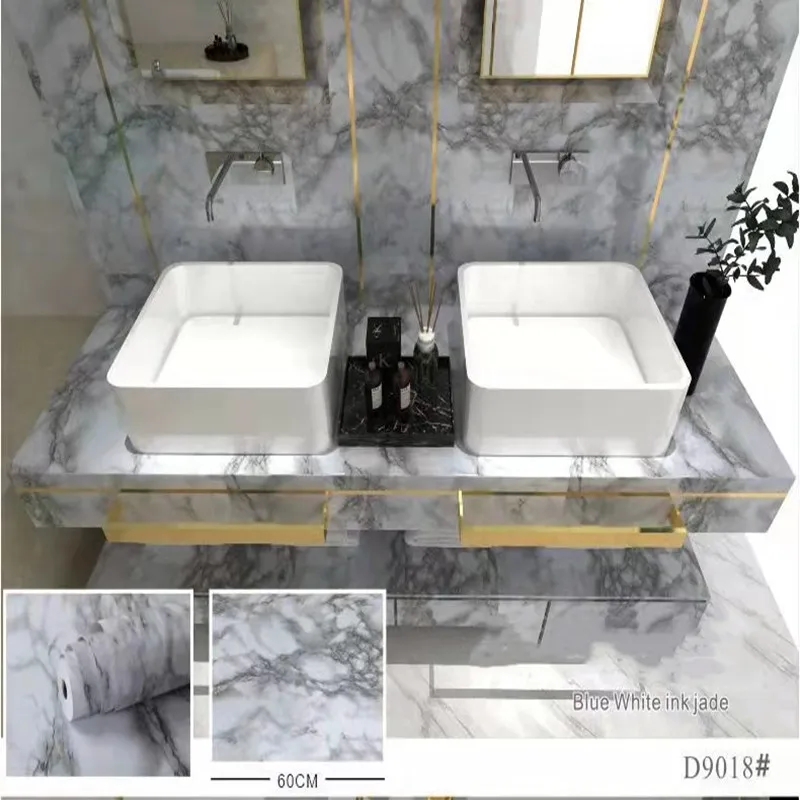Ink White Jade Marble Wall Decor Paper Vinyl Self Adhesive Waterproof Wallpaper for Kitchen Peel and Stick Removable WallSticker
Ink White Jade Marble Wall Decor Paper Vinyl Self Adhesive Waterproof Wallpaper for Kitchen Peel and Stick Removable WallSticker