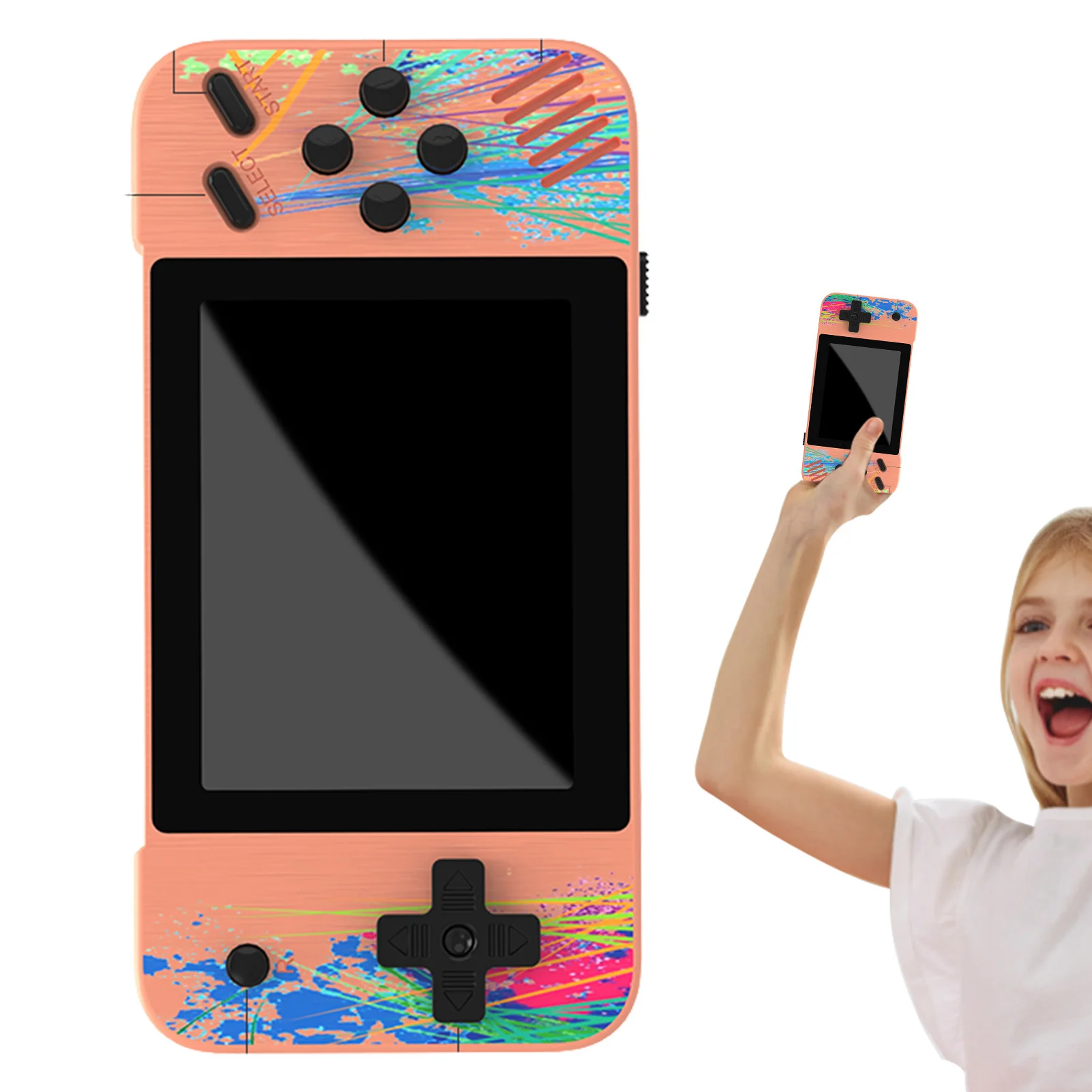 Handheld Game Player Portable 3.5 Inch HD Screen Retro Video Gaming Console Support TV Connection Built-in 800 Games Console
Handheld Game Player Portable 3.5 Inch HD Screen Retro Video Gaming Console Support TV Connection Built-in 800 Games Console