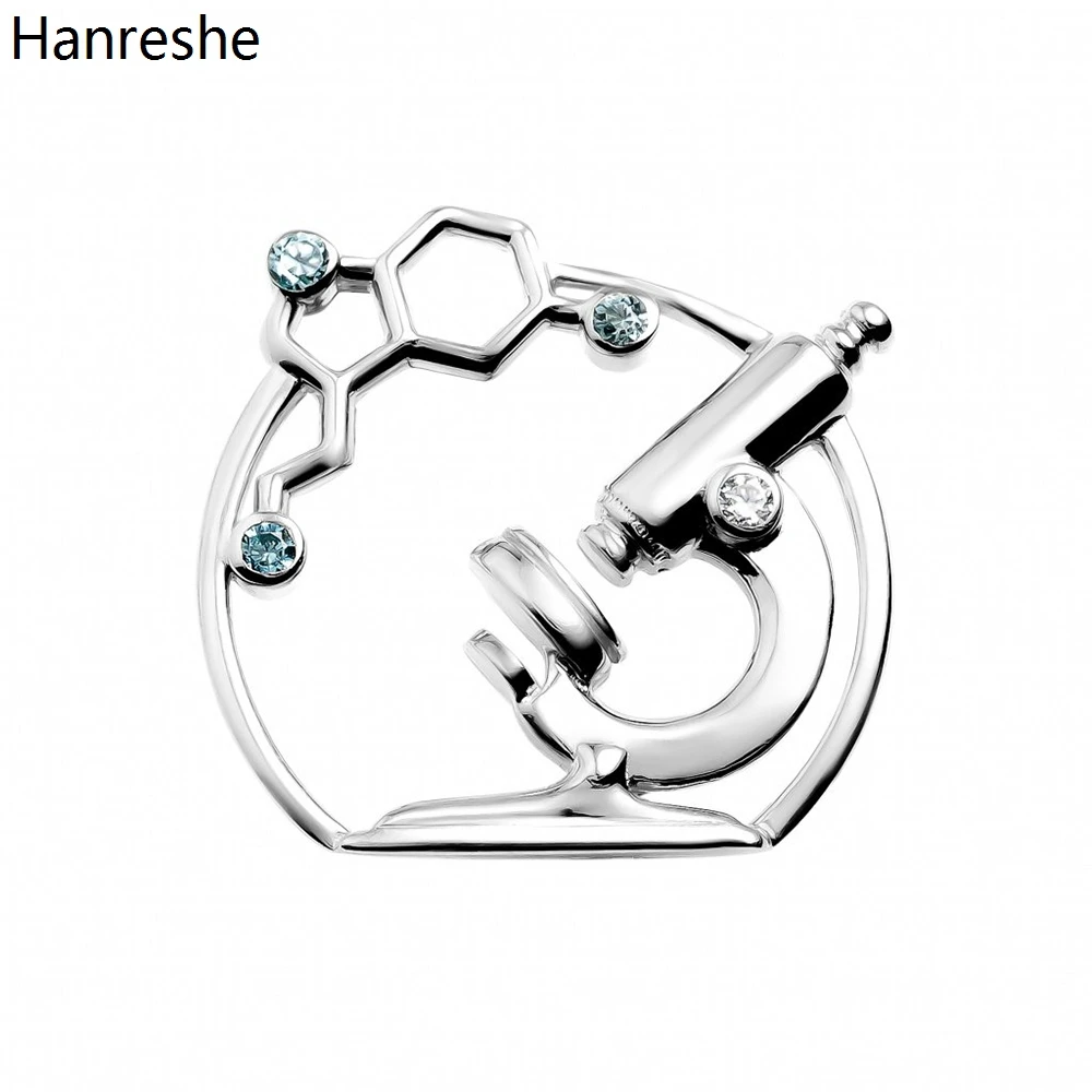 Hanreshe Medical Charm Microscope Molecule Brooch Pin Inlaid Crystal Lapel Badge Scientific Jewelry for Doctor Nurse Student
Hanreshe Medical Charm Microscope Molecule Brooch Pin Inlaid Crystal Lapel Badge Scientific Jewelry for Doctor Nurse Student