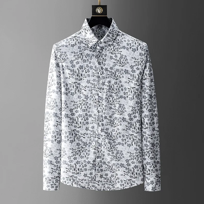 2022 Flower Shirts Men Long Sleeve Slim Casual Shirt Business Formal Dress Shirts Streetwear Social Party Tuxedo Chemise Homme
2022 Flower Shirts Men Long Sleeve Slim Casual Shirt Business Formal Dress Shirts Streetwear Social Party Tuxedo Chemise Homme