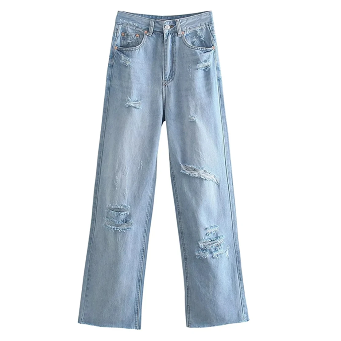 Maxdutti Street Mom Jeans Women American Vintage Washed Sky Blue Ripped Loose Denim Pants
Maxdutti Street Mom Jeans Women American Vintage Washed Sky Blue Ripped Loose Denim Pants