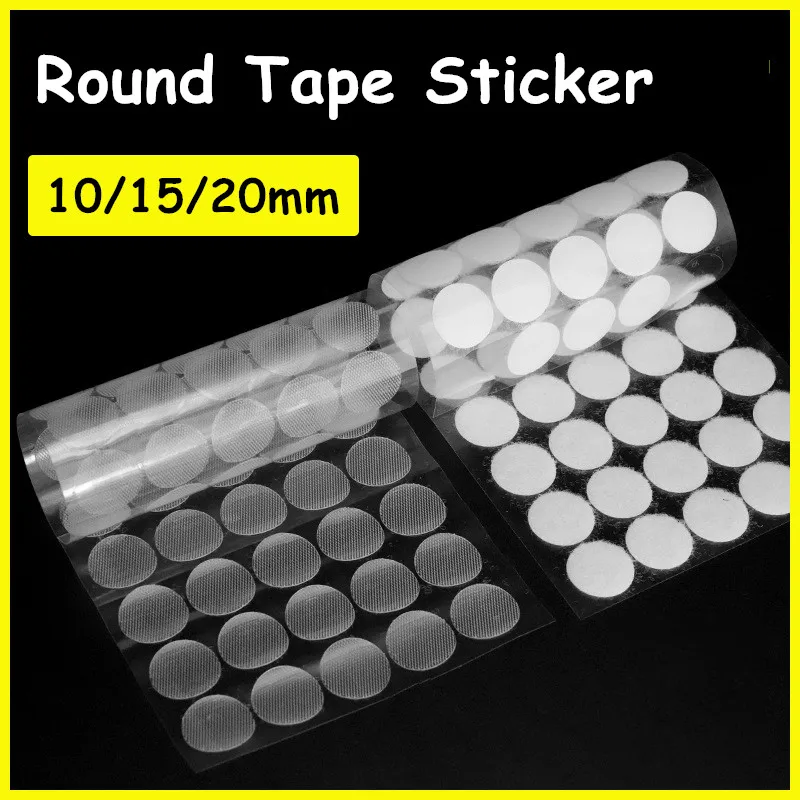 100pairs 10/15/20mm Transparent Self Adhesive Hook and Loop Fastener Tape Dots Nylon Strong Glue Baby Round Coin Tape Sticker
100pairs 10/15/20mm Transparent Self Adhesive Hook and Loop Fastener Tape Dots Nylon Strong Glue Baby Round Coin Tape Sticker