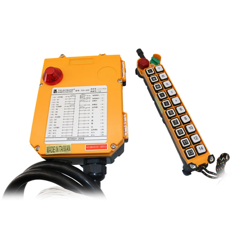 Factory Direct Supply F24-20S Universal Hoist Crane Overhead Crane 20 Keys Single Speed Industrial Wireless Radio Remote Control
Factory Direct Supply F24-20S Universal Hoist Crane Overhead Crane 20 Keys Single Speed Industrial Wireless Radio Remote Control