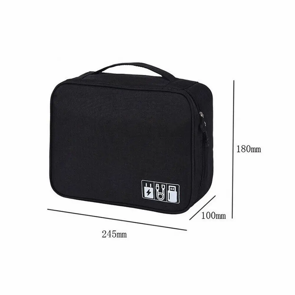 Cable Organizer Bag Charger USB Electronic Storage Travel Case Mesh Pockets Elastic Loop Home Organizer Case
Cable Organizer Bag Charger USB Electronic Storage Travel Case Mesh Pockets Elastic Loop Home Organizer Case
