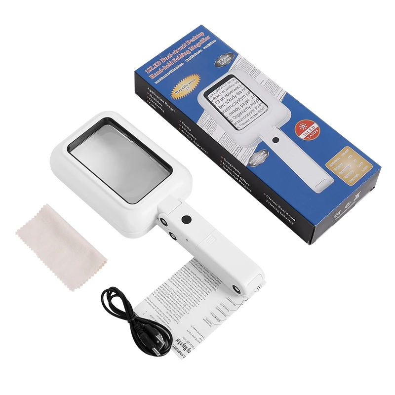 Best Magnifying Glasses With 18 LED Light Portable Foldable Optical Magnifier 3X Handheld Magnifier For Children Reading
Best Magnifying Glasses With 18 LED Light Portable Foldable Optical Magnifier 3X Handheld Magnifier For Children Reading