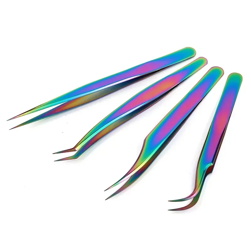 

1 Pcs Eyelashes Tweezers Stainless Steel Superhard Tweezers High Precision Anti-static Tweezers for Eyelash Extensions