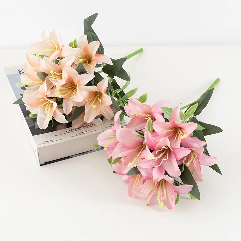 10 Artificial Flowers Home Living Room To Place Fake Flowers Wedding Decoration Artificial Lilies Simulation Lily Bouquet
10 Artificial Flowers Home Living Room To Place Fake Flowers Wedding Decoration Artificial Lilies Simulation Lily Bouquet