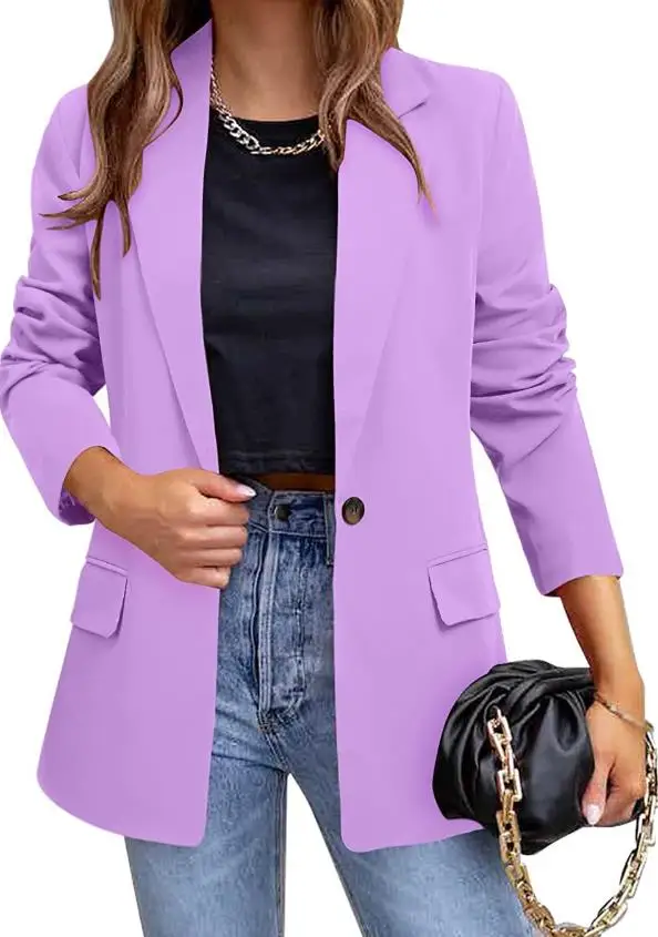 Women's Elegant Blazer Coat Outerwear 2023 Autumn and Winter New Fashion Polo Neck Jacket Temperament Commuter Fit Suit Coat
Women's Elegant Blazer Coat Outerwear 2023 Autumn and Winter New Fashion Polo Neck Jacket Temperament Commuter Fit Suit Coat