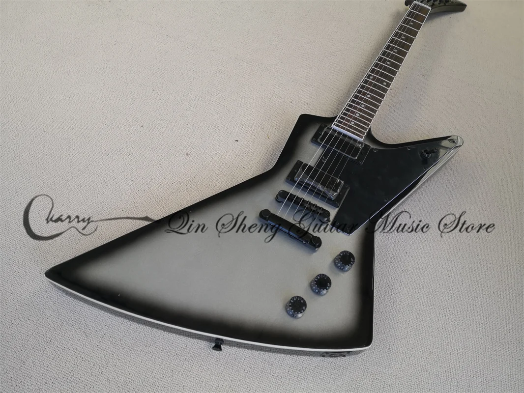 Black Ring Silver Pink Electric Guitar, Exp Guitar, Rosewood Fingerboard White Binding, Fixed Bridge, Black Pickups
Black Ring Silver Pink Electric Guitar, Exp Guitar, Rosewood Fingerboard White Binding, Fixed Bridge, Black Pickups