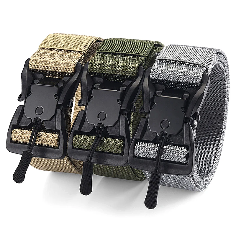 Men High Quality Tactical Belts Military Belt Quick Release Magnetic Buckle Soft Real Nylon Sports Accessorie Men And Women Belt
Men High Quality Tactical Belts Military Belt Quick Release Magnetic Buckle Soft Real Nylon Sports Accessorie Men And Women Belt