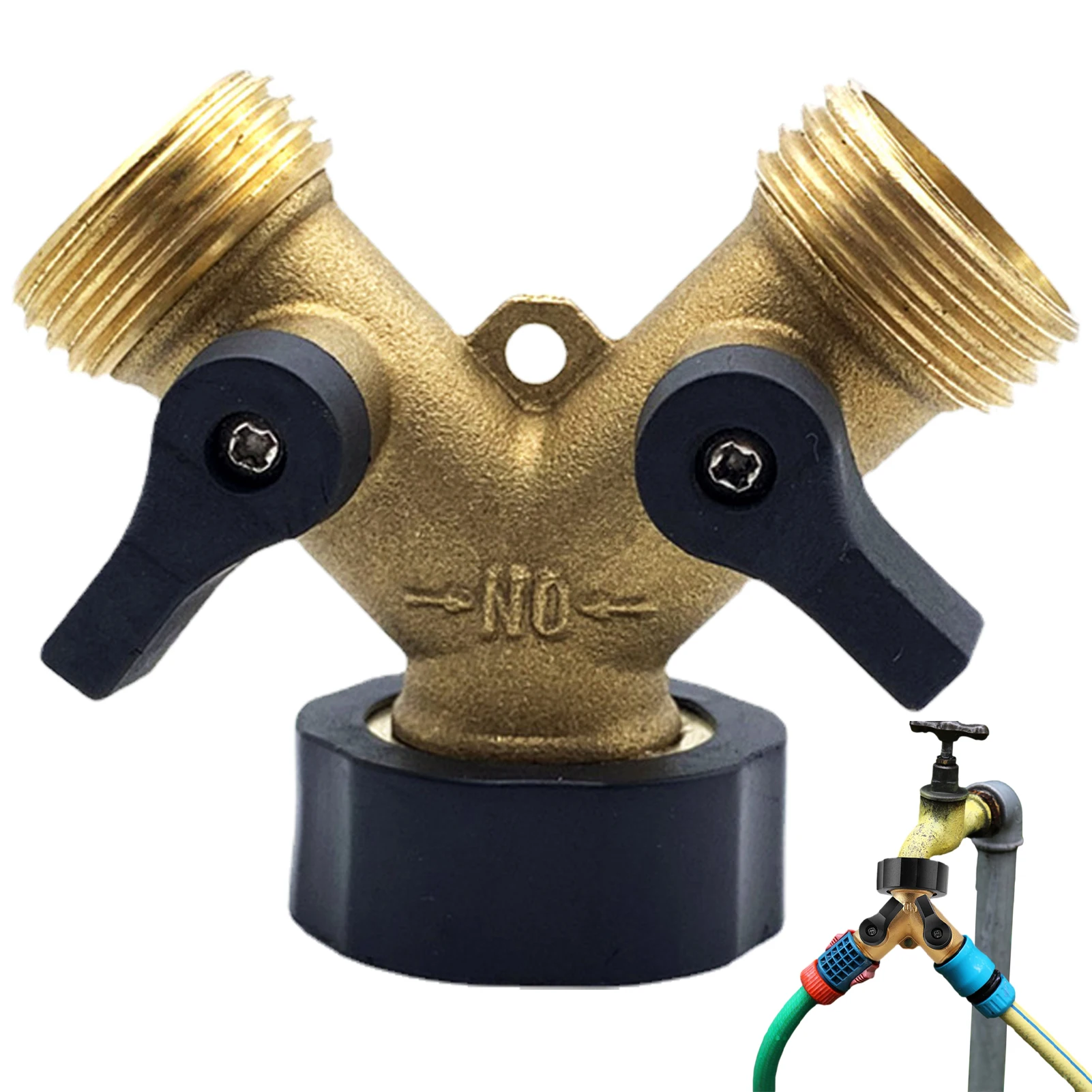Brass 3/4 Inch Thread 2- Way Garden Tap Water Splitter Copper Y Irrigation Valve Quick Connector Cranes Adapter
Brass 3/4 Inch Thread 2- Way Garden Tap Water Splitter Copper Y Irrigation Valve Quick Connector Cranes Adapter