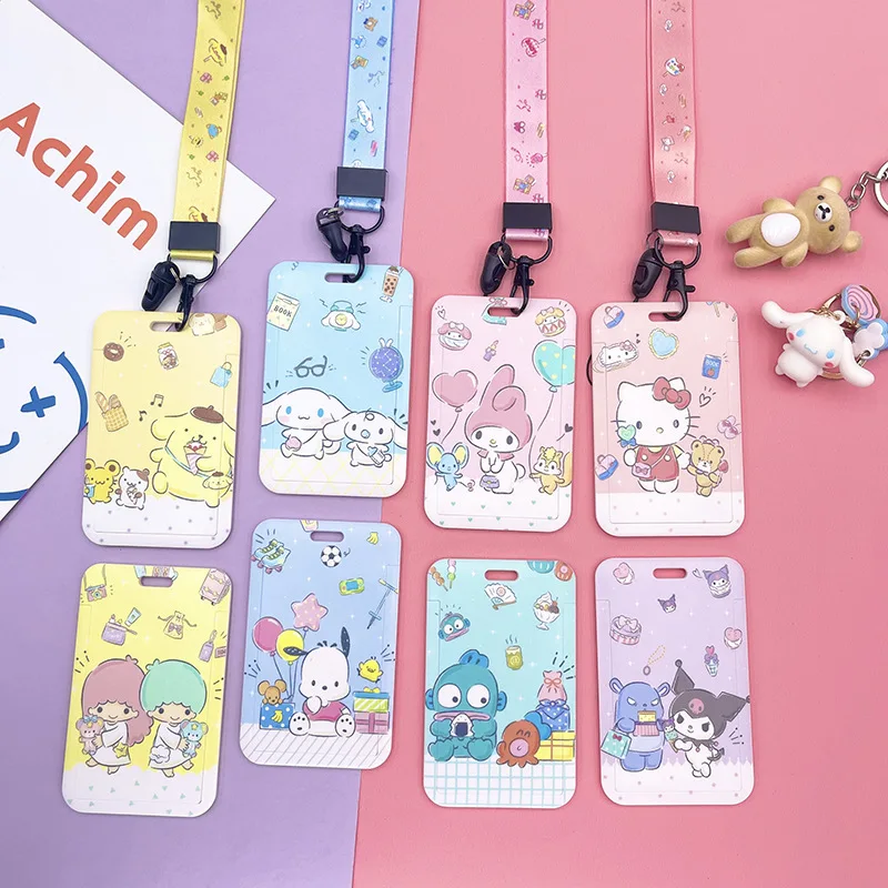 Cartoon Sanrio Cinnamoroll Hellokitty Card Sleeve Lanyard Card Holder Student Card Work Card Id Protection Sleeve Keychain Gift 
Cartoon Sanrio Cinnamoroll Hellokitty Card Sleeve Lanyard Card Holder Student Card Work Card Id Protection Sleeve Keychain Gift