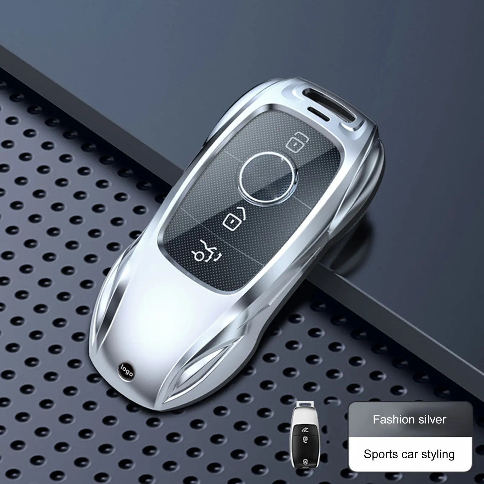 

Zinc Alloy For Mercedes Benz A C E S G Class GLC CLE CLA GLB GLS W177 W205 W213 W222 X167 AMG Smart Car Key Case Cover Keychain