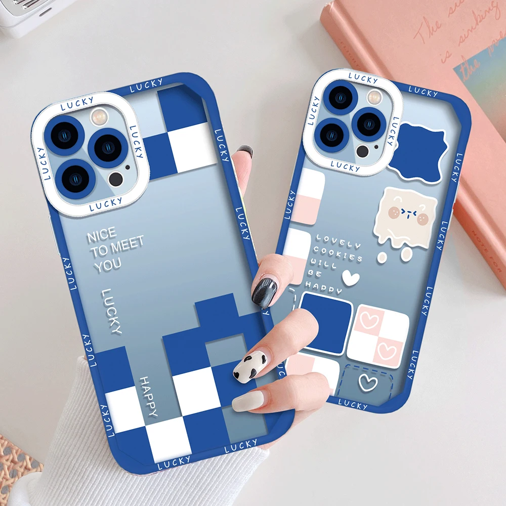 Popular Blue Plaid Cases For IPhone 13 12 Mini 11 Pro Max XS X XR 7 8 Plus SE 2020 2022 Transparent Soft TPU Protection Shell
Popular Blue Plaid Cases For IPhone 13 12 Mini 11 Pro Max XS X XR 7 8 Plus SE 2020 2022 Transparent Soft TPU Protection Shell