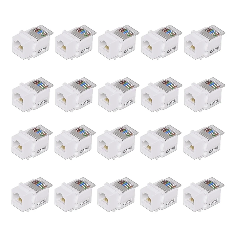 20Pcs CAT5E UTP Network Module RJ45 Connector Information Socket Computer Outlet Cable Adapter Jack
20Pcs CAT5E UTP Network Module RJ45 Connector Information Socket Computer Outlet Cable Adapter Jack