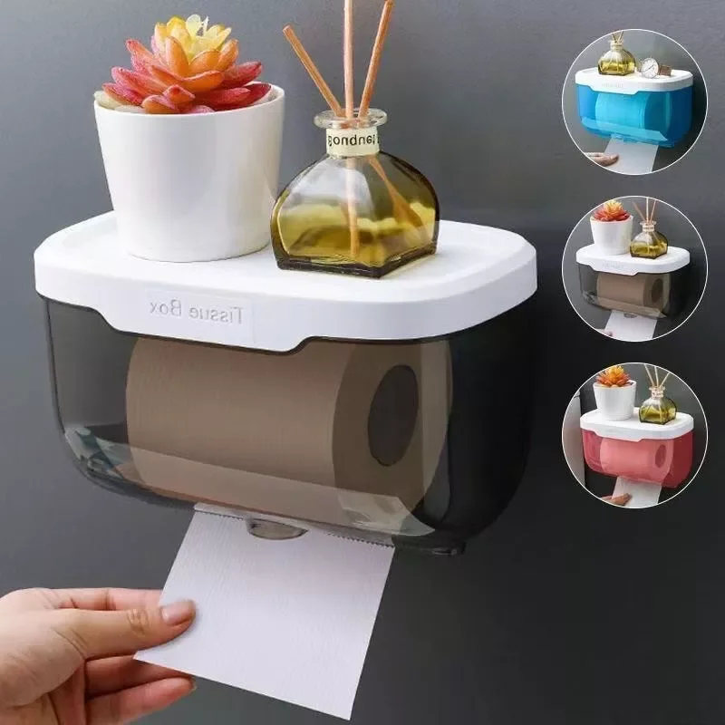 Wall Mount Bathroom Tissue Storage Box Punch-Free Home Supplies Phone Rack Case Toilet Paper Holder Waterproof Shelf Organizer
Wall Mount Bathroom Tissue Storage Box Punch-Free Home Supplies Phone Rack Case Toilet Paper Holder Waterproof Shelf Organizer
