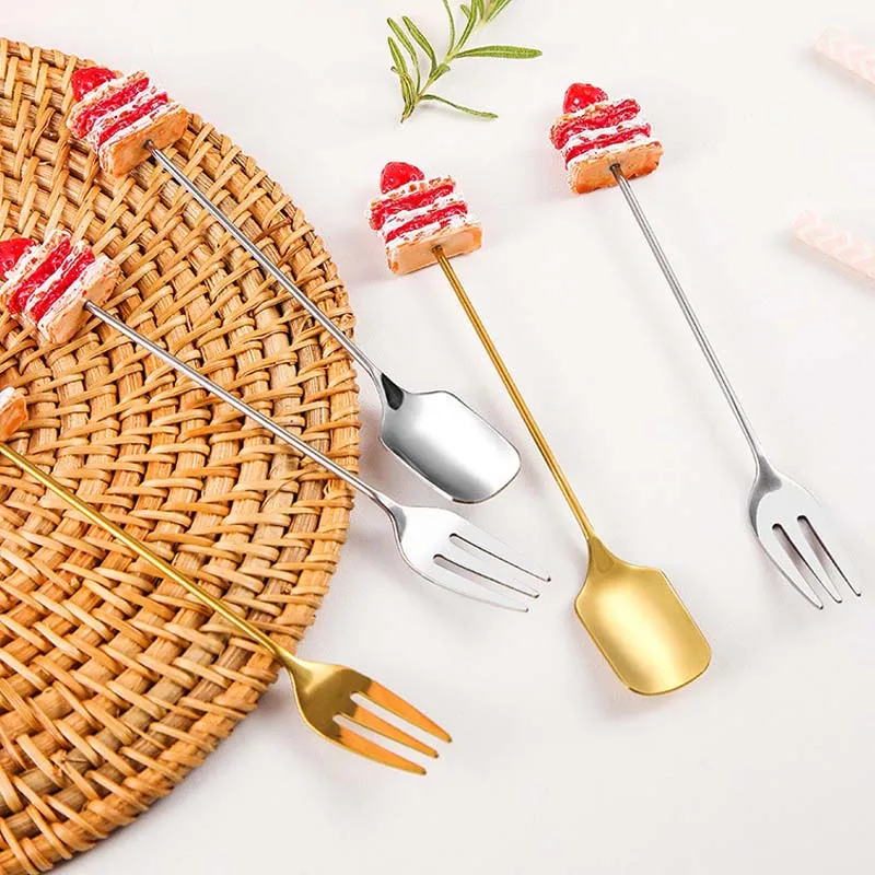 1pcs Cute Fruit Fork Cake Shaped Stainless Steel Spoon Dessert Fork Candy Tea Spoon Drink Tableware Kitchen Supplies
1pcs Cute Fruit Fork Cake Shaped Stainless Steel Spoon Dessert Fork Candy Tea Spoon Drink Tableware Kitchen Supplies