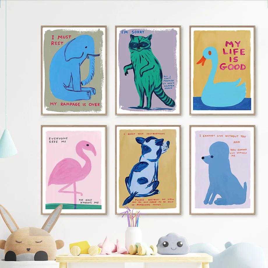 Elephant Raccoon Fox Dog Cute Animal Wall Art Canvas Painting Nordic Retro Posters And Prints Wall Pictures Baby Kids Room Decor
Elephant Raccoon Fox Dog Cute Animal Wall Art Canvas Painting Nordic Retro Posters And Prints Wall Pictures Baby Kids Room Decor