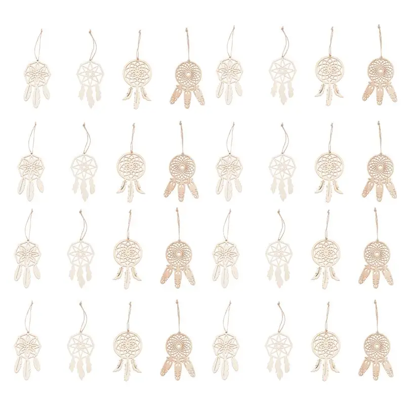 40Pcs Wooden Hanging Dreamcatcher Unfinished Wooden Shapes Wood Dream Catcher Slices Car Wall Catchers Kit Catcher Pendants
40Pcs Wooden Hanging Dreamcatcher Unfinished Wooden Shapes Wood Dream Catcher Slices Car Wall Catchers Kit Catcher Pendants