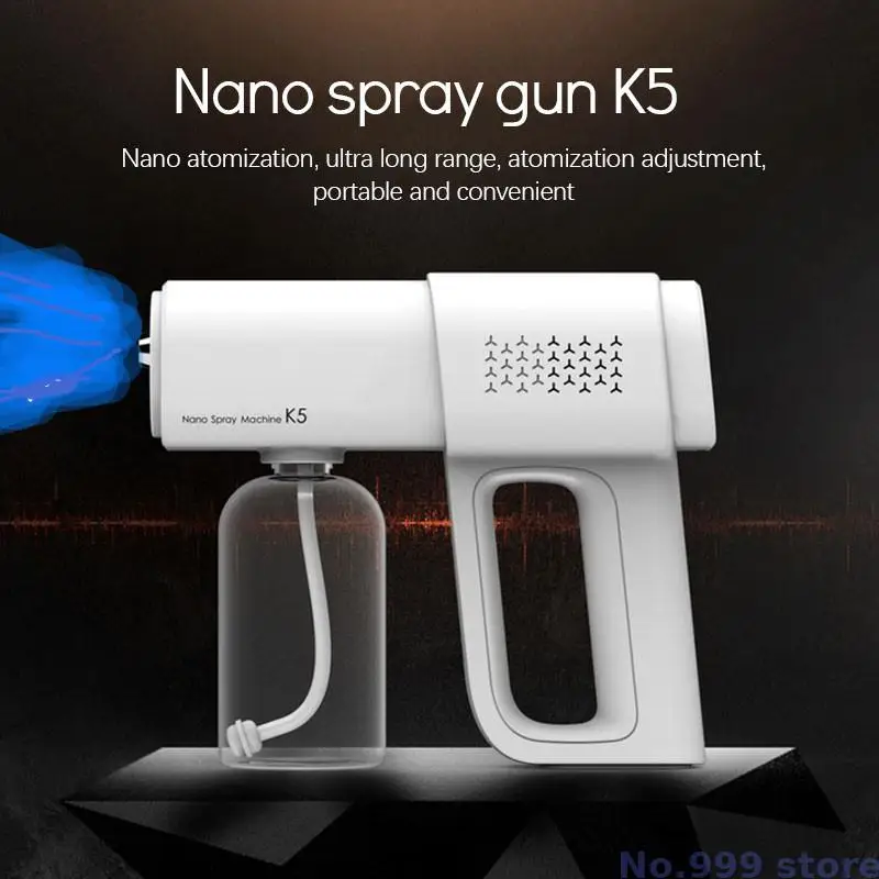Usb Rechargeable Nano Atomizer Home Disinfection Steam Spray Gun 380ml Electric Wireless Disinfection Sprayer Handheld Portable
Usb Rechargeable Nano Atomizer Home Disinfection Steam Spray Gun 380ml Electric Wireless Disinfection Sprayer Handheld Portable