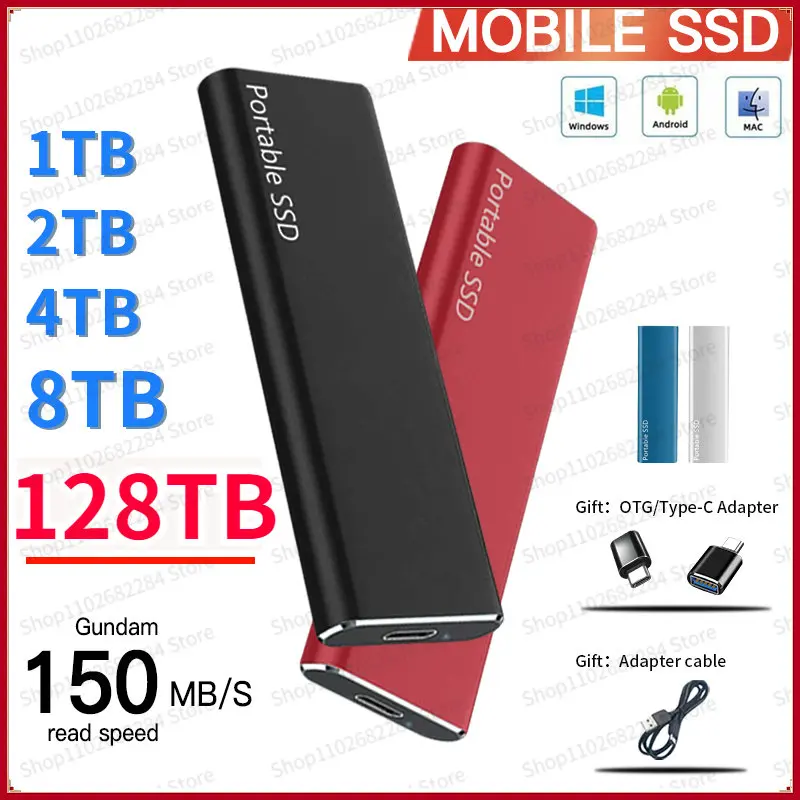 

Высокоскоростной мобильный твердотельный накопитель 1 ТБ 500 Гб портативный SSD M.2 USB 3,1 интерфейс для внешнего хранилища ноутбука/Windows/Mac
