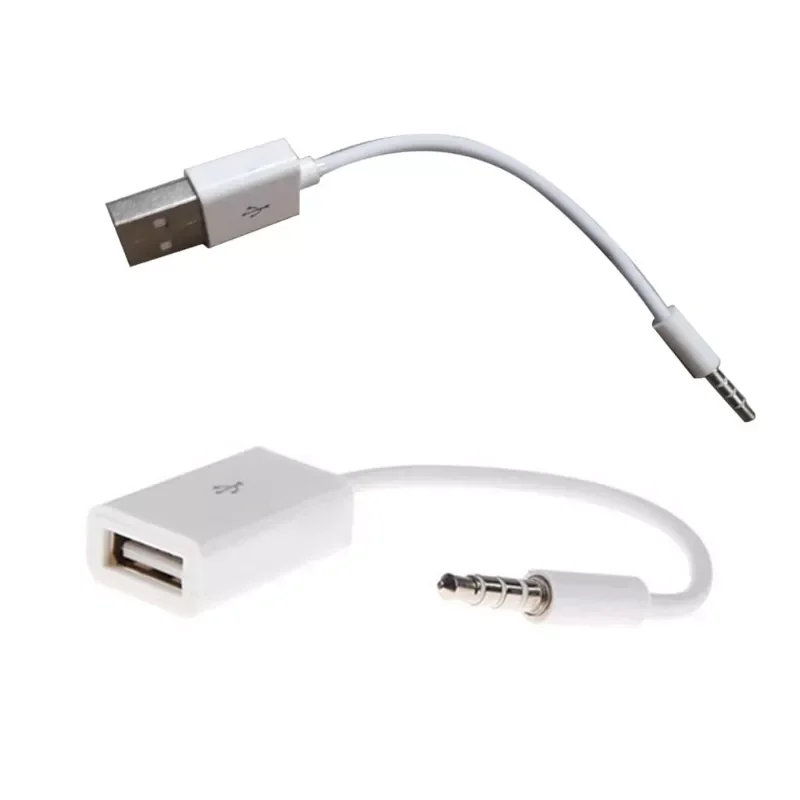 

Styles 5mm AUX Audio Plug Male to USB 2.0 Female OTG Adapter Converter Cable for Playing Music with U-Disk in Your Car