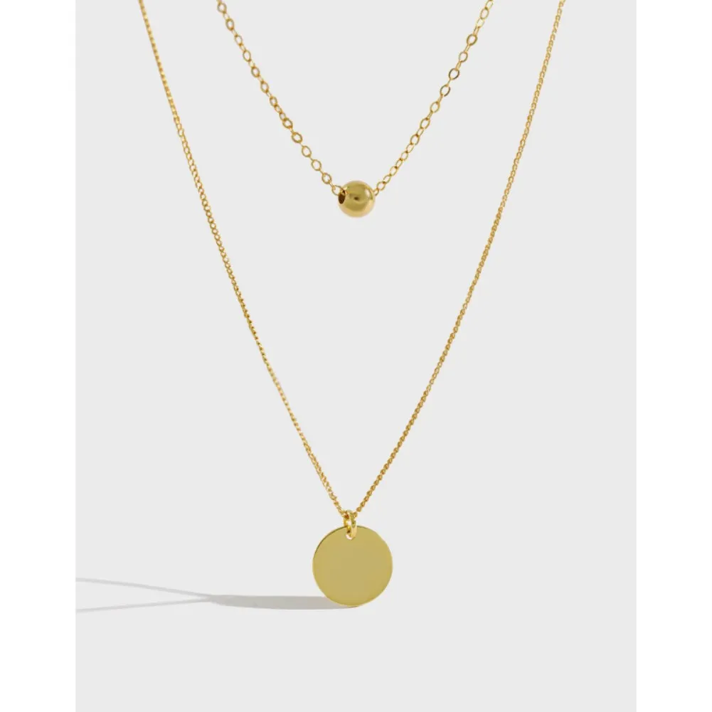 HXL610 925 Sterling Silver Necklace Women's Geometric Round Ball Double Collarbone Necklace Chain Jewelry Women's Silver Jewelry
HXL610 925 Sterling Silver Necklace Women's Geometric Round Ball Double Collarbone Necklace Chain Jewelry Women's Silver Jewelry