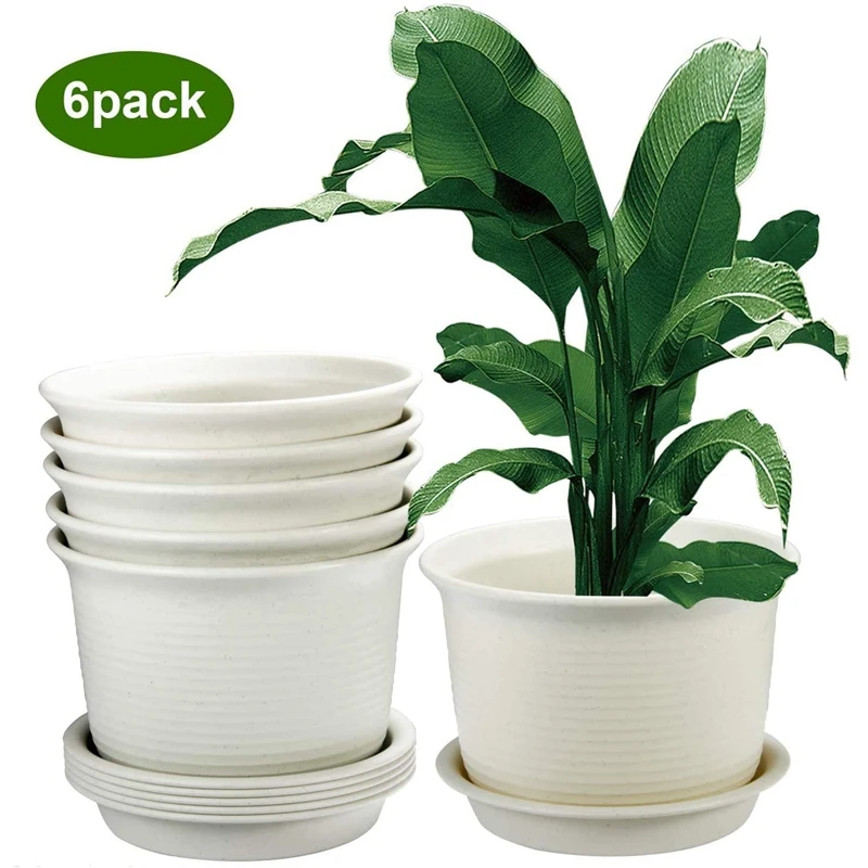 Цветочные горшки для улицы, пластиковые горшки 8,6 дюйма для растений, цветочные горшки с дренажным отверстием и поднос упаковка Of 6
Цветочные горшки для улицы, пластиковые горшки 8,6 дюйма для растений, цветочные горшки с дренажным отверстием и поднос упаковка Of 6