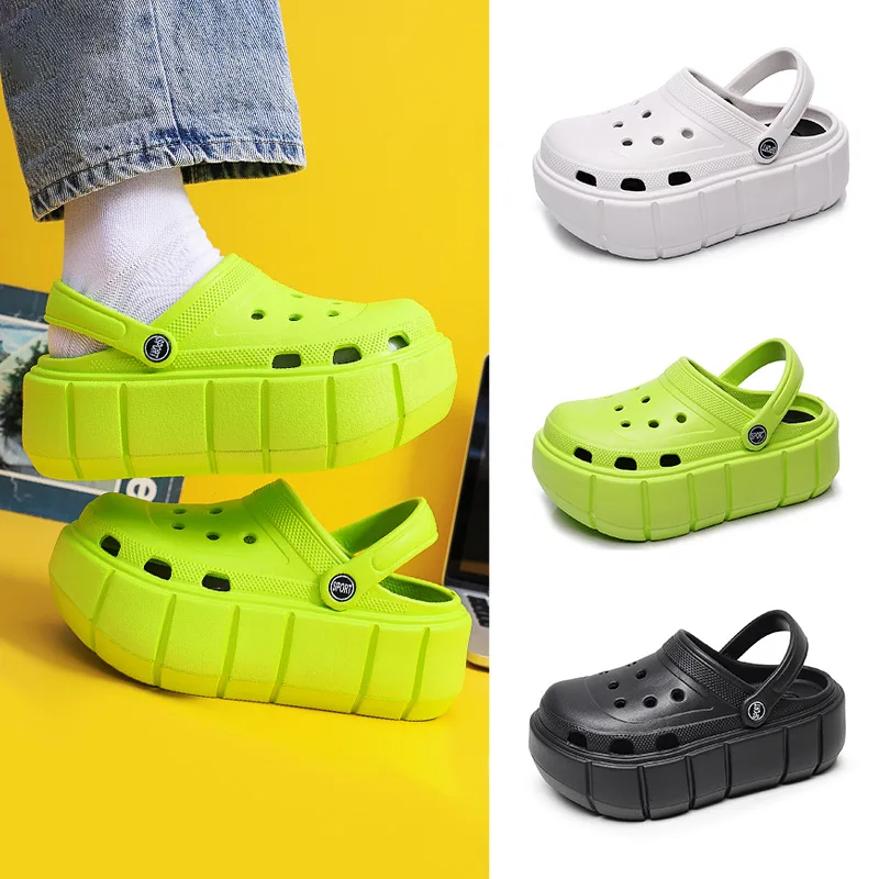 The New Summer Women's Shoes Crocodile Clogs Thick Sole Garden Shoes Thick Sole Increase Baotou Non-slip Furniture Slippers
The New Summer Women's Shoes Crocodile Clogs Thick Sole Garden Shoes Thick Sole Increase Baotou Non-slip Furniture Slippers