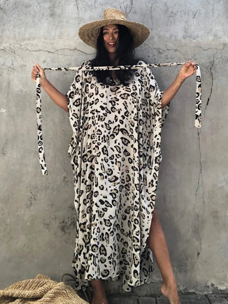 Leopard Beach Cover Up for Swimwear Maxi Dresses and Tunics Kaftans for Women Pareo Summer Bathing Suits Beachwear Dropshipping
Leopard Beach Cover Up for Swimwear Maxi Dresses and Tunics Kaftans for Women Pareo Summer Bathing Suits Beachwear Dropshipping