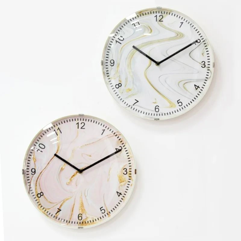 Japan Scandinavian wall clock arch glass iron buckle clock mute clock living room bedroom round simple modern creative
Japan Scandinavian wall clock arch glass iron buckle clock mute clock living room bedroom round simple modern creative