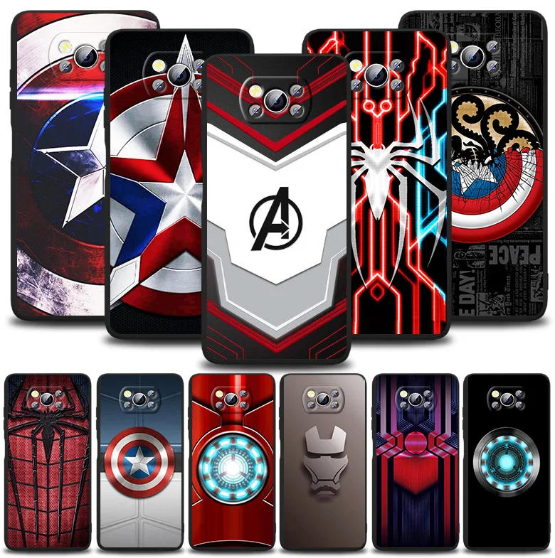 Marvel Avengers Logo For Xiaomi POCO F1 F2 F3 X2 X3 GT M2 M3 M4 Pro NFC C3 Civi Mi Play Black Soft Soft Silicone Phone Case Capa
Marvel Avengers Logo For Xiaomi POCO F1 F2 F3 X2 X3 GT M2 M3 M4 Pro NFC C3 Civi Mi Play Black Soft Soft Silicone Phone Case Capa