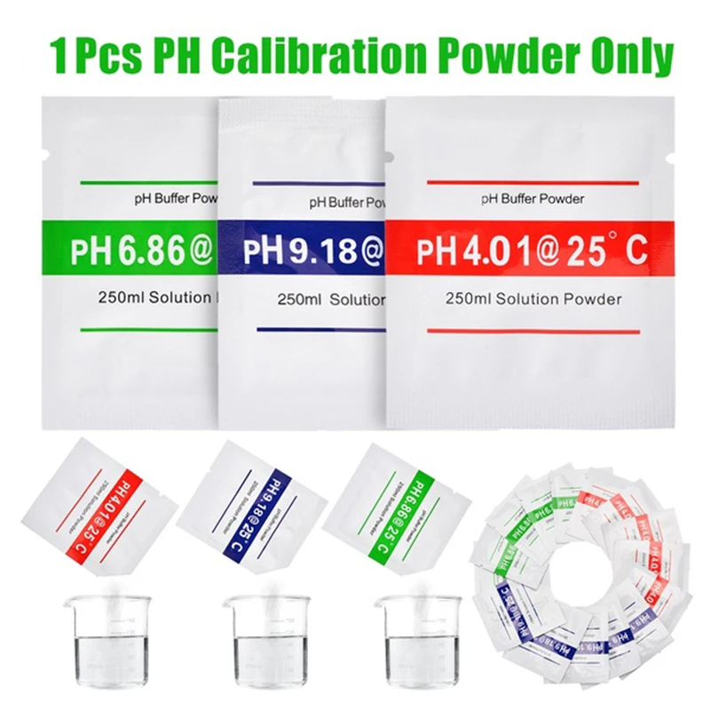 

PH Test Meter Measure Calibration Solution PH Buffer Powder 4.01/6.86/9.18