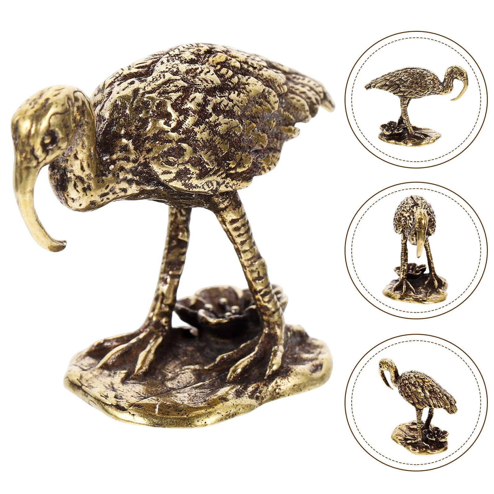 Chinese Bird Metal Dies Vintage Crane Decoration Miniature Statue Desktop Mold Brass Ornament Figurine
Chinese Bird Metal Dies Vintage Crane Decoration Miniature Statue Desktop Mold Brass Ornament Figurine
