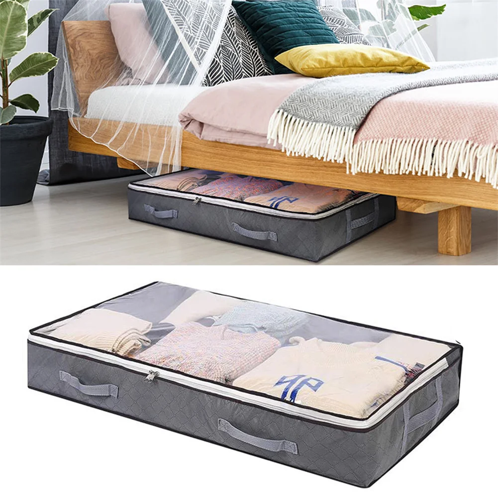 Under Bed Storage Bags Large Capacity Non-Woven Quilt Clothes Organizer Folding Storage Organizer For Comforters Blanket Bedding
Under Bed Storage Bags Large Capacity Non-Woven Quilt Clothes Organizer Folding Storage Organizer For Comforters Blanket Bedding
