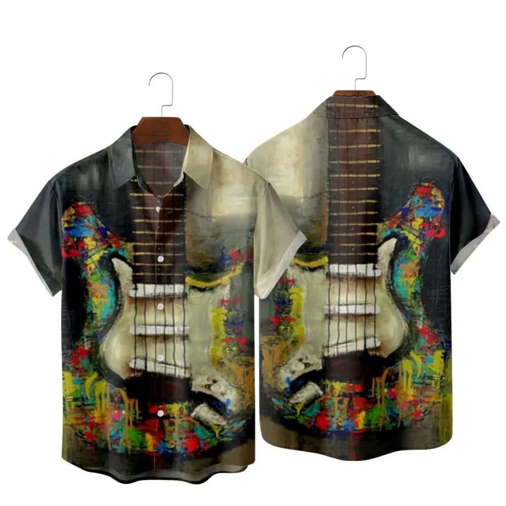 2022 Fashion Casual Hawaiian Beach Shirts, Art Colorful Guitar Vintage Prints, Summer Shirts for Men and Women
2022 Fashion Casual Hawaiian Beach Shirts, Art Colorful Guitar Vintage Prints, Summer Shirts for Men and Women