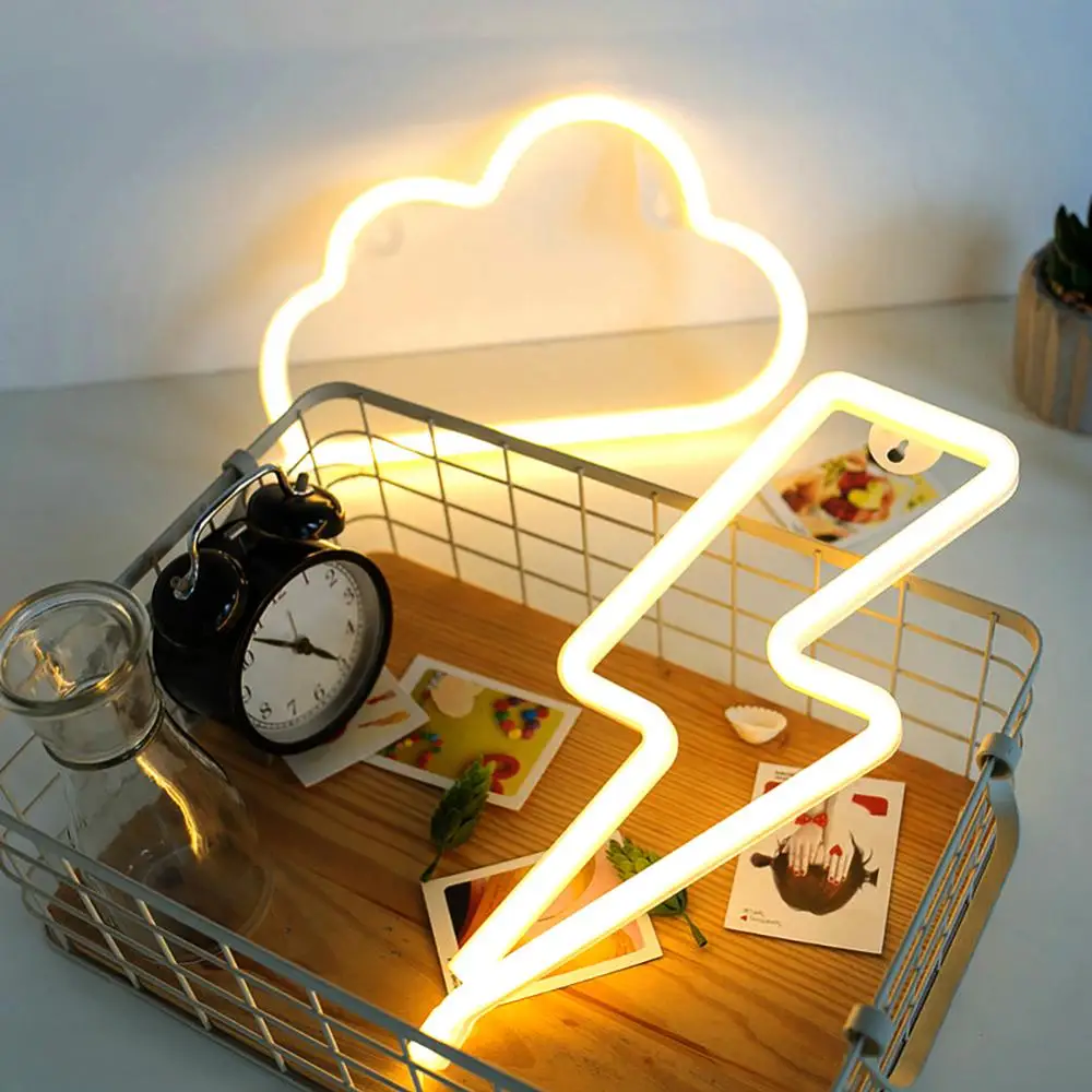 Неоновая вывеска с облаками и луной, светодиодный ночник, аккумулятор/USB работает для детской комнаты
Неоновая вывеска с облаками и луной, светодиодный ночник, аккумулятор/USB работает для детской комнаты
