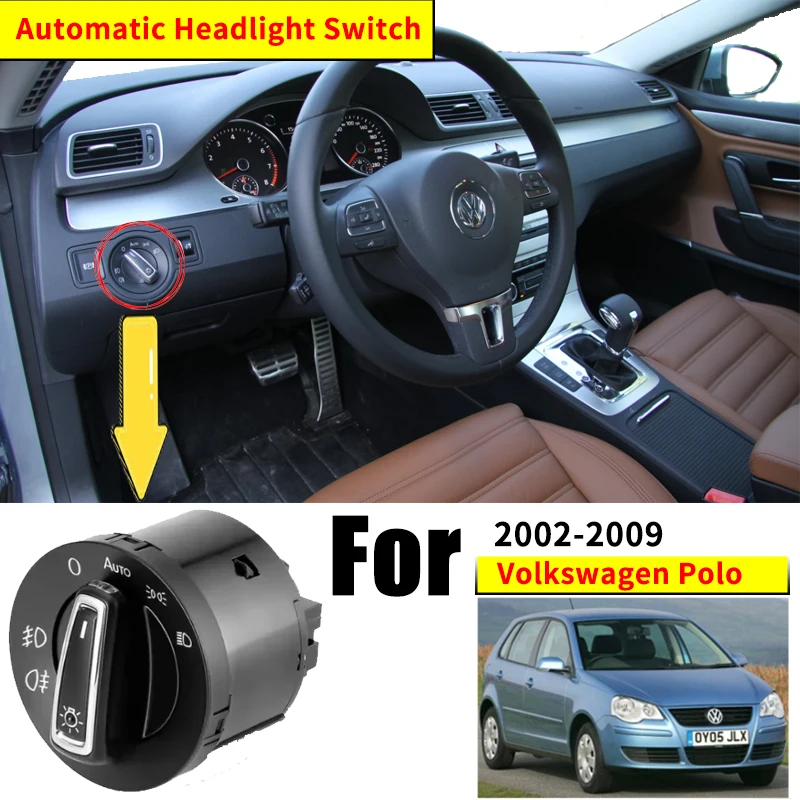 Для Volkswagen VW Polo MK4 6Q 9N 9N3 Vivo 2002 ~ 2009 2005 автоматический переключатель фар