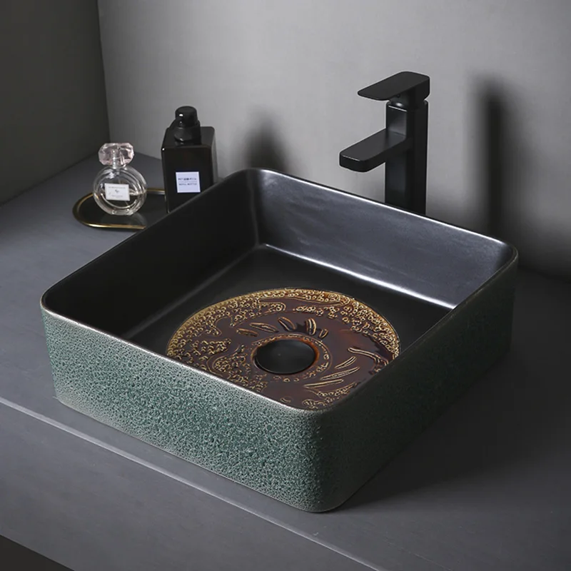 Countertop basin square ceramic wash basin bubble glaze personality creative art basin bathroom balcony wash basin
Countertop basin square ceramic wash basin bubble glaze personality creative art basin bathroom balcony wash basin