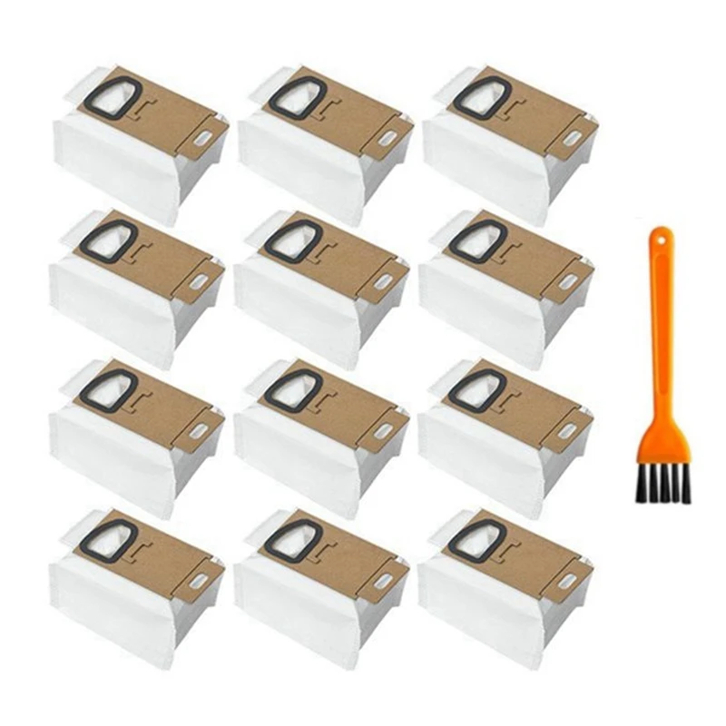 12 PCS Vacuum Bag With Brush For Roborock H6 Dust Bag Replacement For Xiaomi Roborock H6 H7 SCWXCQ01RR Vacuum Cleaner 
12 PCS Vacuum Bag With Brush For Roborock H6 Dust Bag Replacement For Xiaomi Roborock H6 H7 SCWXCQ01RR Vacuum Cleaner