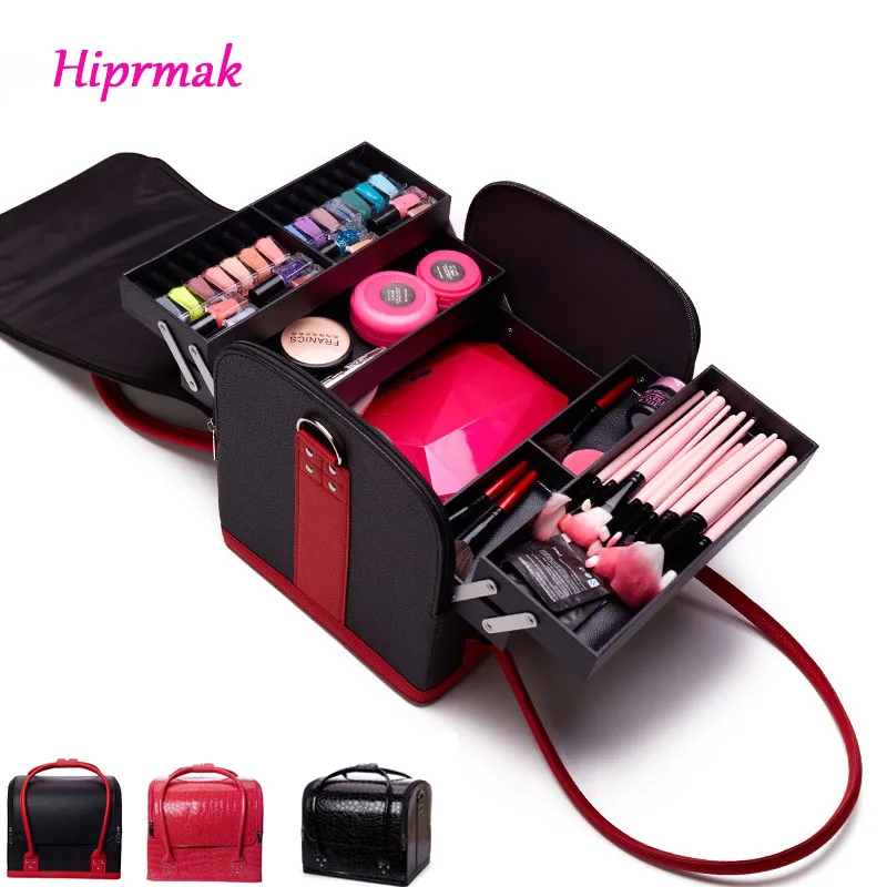 New MakeUp Bag Large Capacity Multilayer Portable Makeup Tool Case Make Up Organizer Black Cosmetic Bag Cosmetic Organizer
New MakeUp Bag Large Capacity Multilayer Portable Makeup Tool Case Make Up Organizer Black Cosmetic Bag Cosmetic Organizer