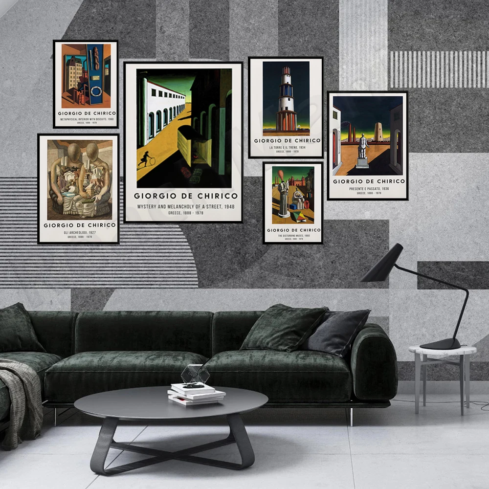 Mystery & Melancholy of Street - Vintage Exhibition Poster - Giorgio De Chirico Print Poster - Abstract Home Decor Art
Mystery & Melancholy of Street - Vintage Exhibition Poster - Giorgio De Chirico Print Poster - Abstract Home Decor Art