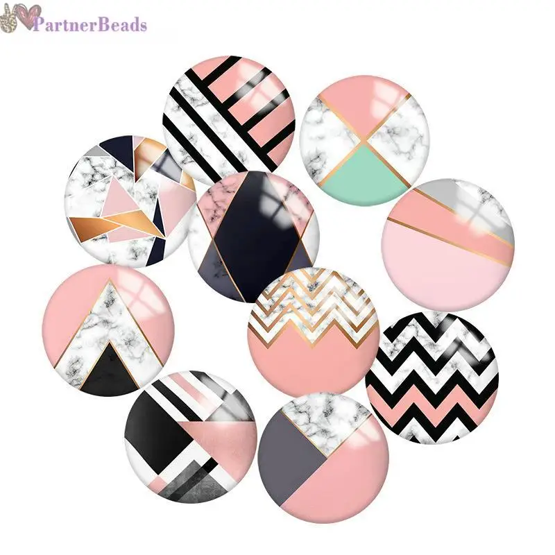 Pink Geometry Round Photo Glass Cabochon Demo Flat Back Making Findings 20mm Snap Button S0131
Pink Geometry Round Photo Glass Cabochon Demo Flat Back Making Findings 20mm Snap Button S0131