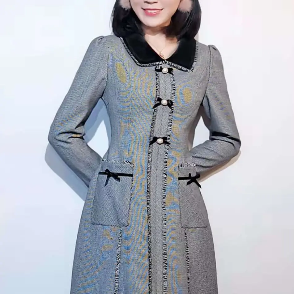 private size customized Original Design Elegant Vintage Dresses for Women V-neck Fishtail Mid-length Ladies Velvet Collar
private size customized Original Design Elegant Vintage Dresses for Women V-neck Fishtail Mid-length Ladies Velvet Collar