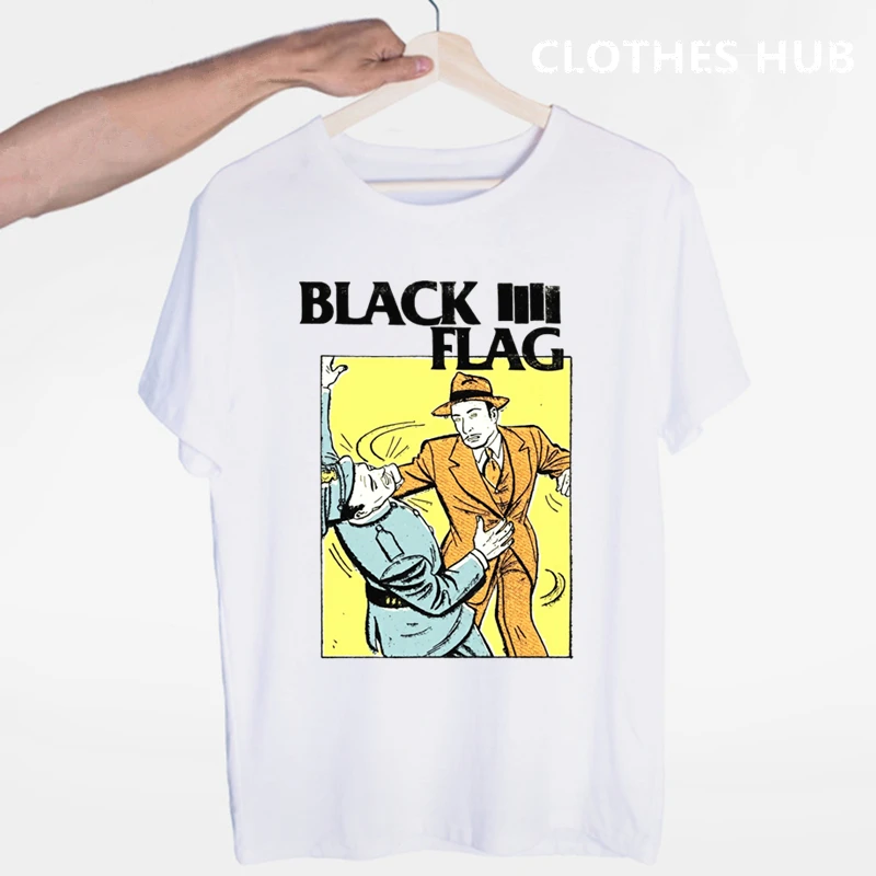 Black Flag T-shirt Summer O-Neck Short Sleeve Punk Rock Band Henry Rollins large bars Tshirt
Black Flag T-shirt Summer O-Neck Short Sleeve Punk Rock Band Henry Rollins large bars Tshirt