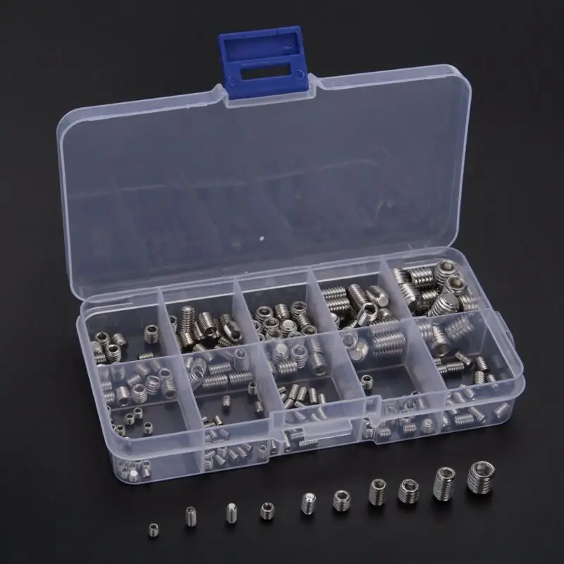 200pcs M3-M8 Hex Wrench Socket Cap Flat Head Screws Stainless Steel Boxed Assortment Classification Kit Woodworking Hand Tools
200pcs M3-M8 Hex Wrench Socket Cap Flat Head Screws Stainless Steel Boxed Assortment Classification Kit Woodworking Hand Tools