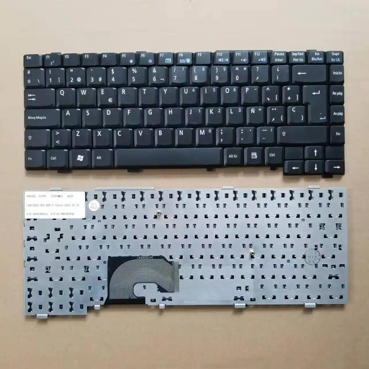 Новая черная клавиатура для ноутбука Asus L4000 Z9000 серии SP с испанской раскладкой
Новая черная клавиатура для ноутбука Asus L4000 Z9000 серии SP с испанской раскладкой