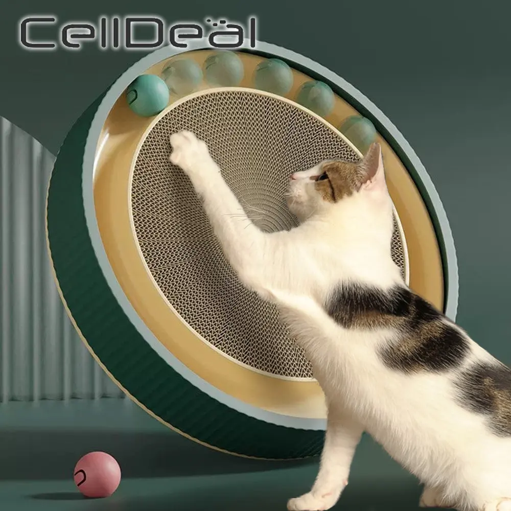 Cat Scratching Board Toys Round With Bell Pet Nest Wear Resistance Grinding Claw Corrugated Paper Cats Bed Turntable Pets Items
Cat Scratching Board Toys Round With Bell Pet Nest Wear Resistance Grinding Claw Corrugated Paper Cats Bed Turntable Pets Items