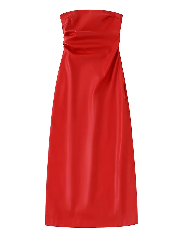 Вечерние платья для женщин 2022 без рукавов, без бретелек, сексуальное миди-платье с разрезом сзади, прямой вырез, присборенное сбоку платье и...
Вечерние платья для женщин 2022 без рукавов, без бретелек, сексуальное миди-платье с разрезом сзади, прямой вырез, присборенное сбоку платье и...