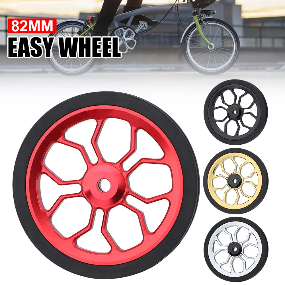 New 82mm Easy Wheel for LP Litepro Folding Bike Ultralight Aluminum Alloy Transport Wheel with Sealed Bearing Bike Accessories
New 82mm Easy Wheel for LP Litepro Folding Bike Ultralight Aluminum Alloy Transport Wheel with Sealed Bearing Bike Accessories